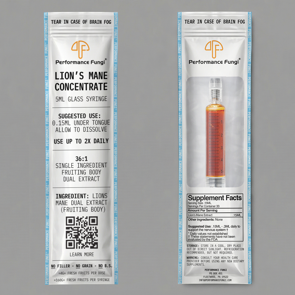 5ML Lion's Mane Dual Extract Liquid Concentrate